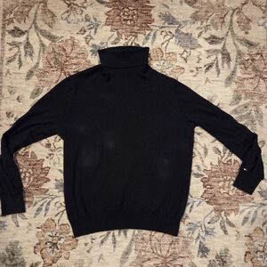 Tommy Hilfiger Men's Navy Turtleneck Sweater - Men's Large